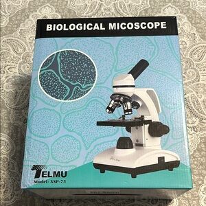 Biological Microscope with extra slides!